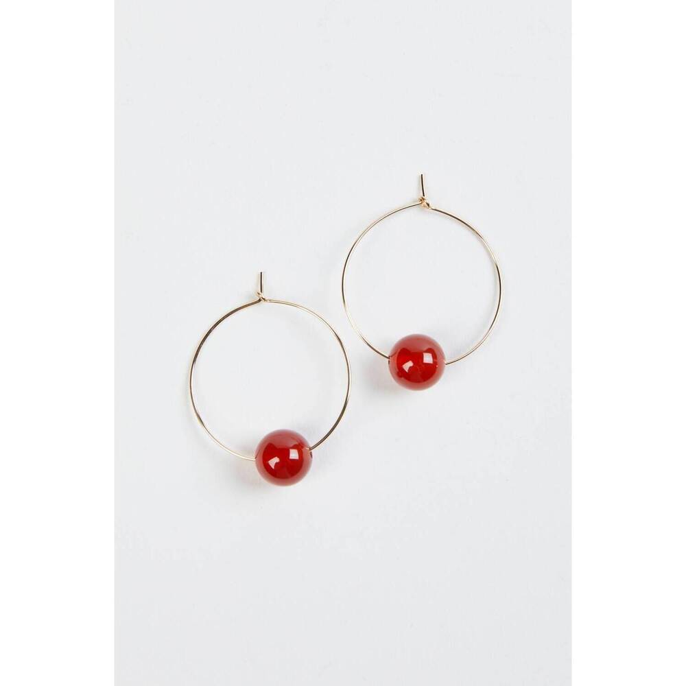 NEW VERMEER STUDIO audrey hoop earrings in gold